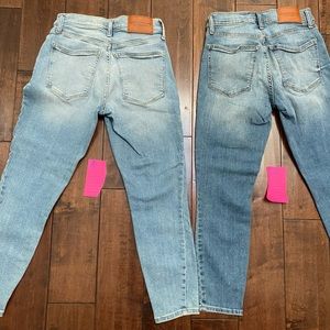 2 Pair Women’s Lucky brand Denim Jeans sz 4/27 mid rise high rise